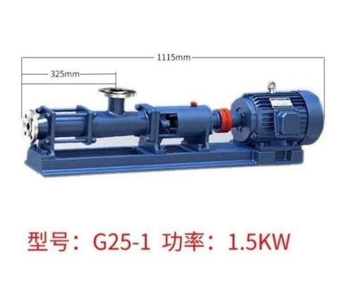 Máy bơm trục vít đơn bằng thép không gỉ G15-2 Nước thải công nghiệp 1.2MPa