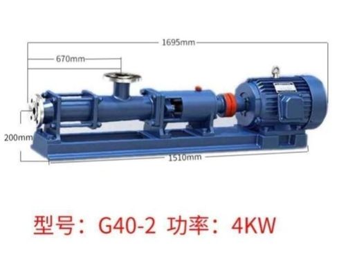 G40-2 Máy bơm trục vít bằng thép không gỉ Thực phẩm đơn 5.5kw Ngành đóng tàu
